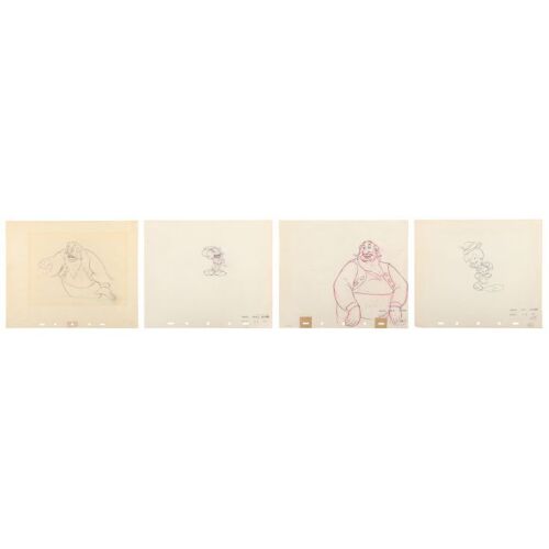 2145. Four Production Drawings of Jiminy Cricket, Pinocchio and Stromboli ### PINOCCHIO (1940)