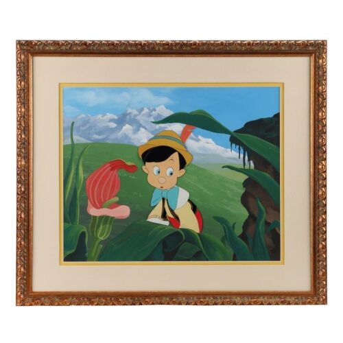 2147. Pinocchio Hears "Pinocchio!" Original Production Cel on Hand-Painted Background ### PINOCCHIO (1947)