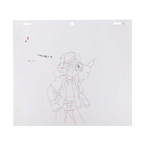 2314. Ash Ketchum and Pikachu Original Production Drawing ### POKEMON