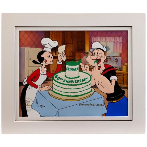 2201. Popeye's 60th Anniversary - Hand-Painted Limited Edition Signed by Myron Waldman ### POPEYE 60TH (1989)