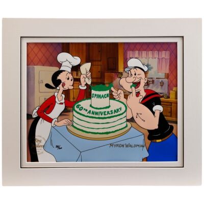 2201. Popeye's 60th Anniversary - Hand-Painted Limited Edition Signed by Myron Waldman ### POPEYE 60TH (1989)
