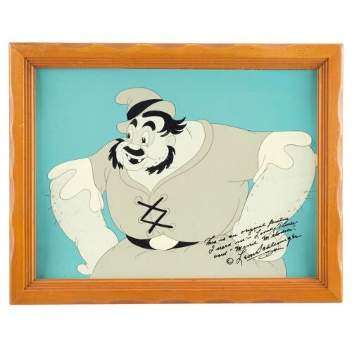2202. Hand-painted Original Production Cel with Screen Printed Inscription Signature of Leon Schlesinger ### PORKY THE GIANT KILLER (1939)