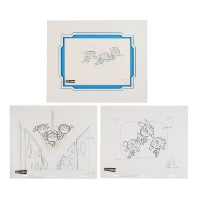 2031. Three Powerpuff Girls Original Production Drawings ### THE POWERPUFF GIRLS (T.V. SERIES, 1998-2005)