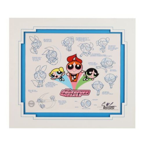 2032. Limited Edition "Persona" Hand-Painted Cel and Model Sheet Autographed by Craig McCracken ### THE POWERPUFF GIRLS (T.V. SERIES, 1998-2005)