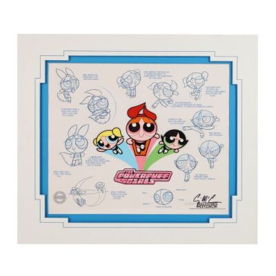 2032. Limited Edition "Persona" Hand-Painted Cel and Model Sheet Autographed by Craig McCracken ### THE POWERPUFF GIRLS (T.V. SERIES, 1998-2005)