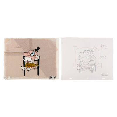 2033. The Mayor Of Townsville Original Production Cel on Key Master Production Background and Camera Layout Drawing ### THE POWERPUFF GIRLS (T.V. SERIES, 1998-2005)