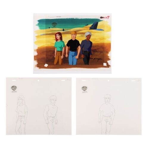 2204. Jonny Quest, Jessie Bannon, and Hadji Singh Original Production Cel on Key Master Background Signed by Bob Singer and Matching Production Drawings ### THE REAL ADVENTURES OF JONNY QUEST (T.V. SERIES, 1996-1997)
