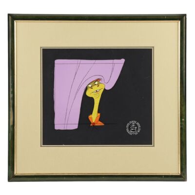 2156. Framed Sir Hiss Original Production Cel and Overlay ### ROBIN HOOD (1973)