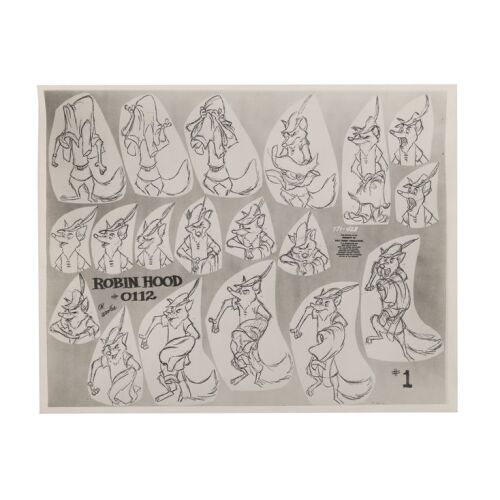 2160. Robin Hood Original Photostat Model Sheet ### ROBIN HOOD (1973)