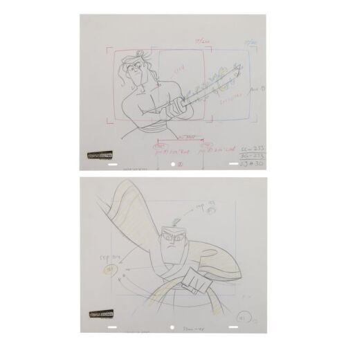 2036. Two Samurai Jack Original Production Drawings ### SAMURAI JACK (T.V. SERIES, 2001-2004)