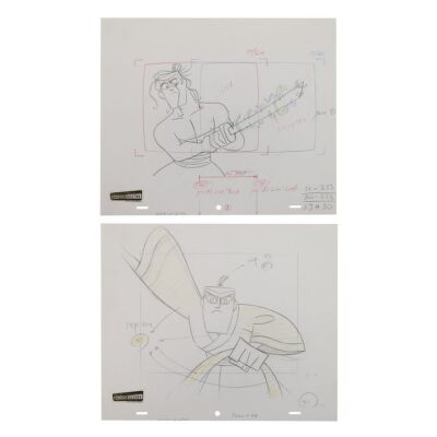 2036. Two Samurai Jack Original Production Drawings ### SAMURAI JACK (T.V. SERIES, 2001-2004)