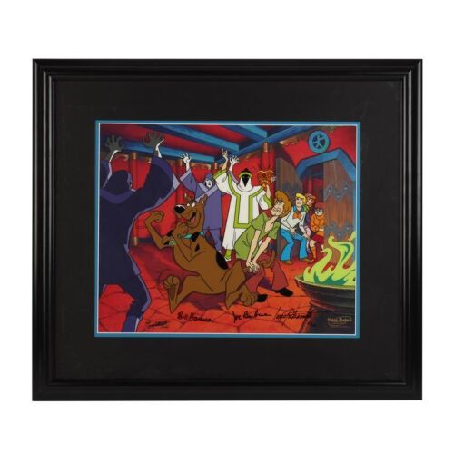2041. Framed "Mystery Mask Mix-Up!" Limited Edition Cel Autographed by William Hanna, Joseph Barbera and Iwao Takamoto ### SCOOBY-DOO, WHERE ARE YOU! (T.V. SERIES, 1969-1978)