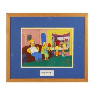 2228. Framed The Simpsons Family Original Production Cel From "Miracle on Evergreen Terrace" ### THE SIMPSONS (T.V. SERIES, 1989-PRESENT)