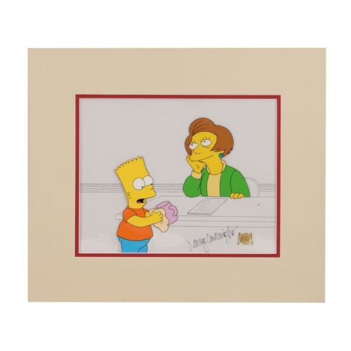 2232. Bart and Mrs. Krabappel Original Production Cel Autographed by Nancy Cartwright From "Bart the Lover" ### THE SIMPSONS (T.V. SERIES, 1989-PRESENT)