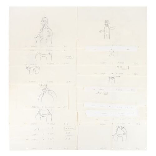 2237. Set of 31 Original Production Drawings Featuring Lisa, Jemaine Clement, Bret McKenzie, and Stephen Hawking ### THE SIMPSONS (T.V. SERIES, 1989-PRESENT)