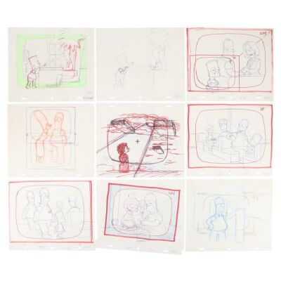 2241. Collection of Multi Character Camera Layouts ### THE SIMPSONS (T.V. SERIES, 1989-PRESENT)