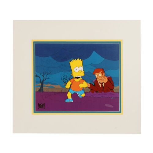 2247. Bart Runs From Zombie Skinner Original Production Cel Autographed by Nancy Cartwright From "Bart the Murderer" ### THE SIMPSONS (T.V. SERIES, 1989-PRESENT)