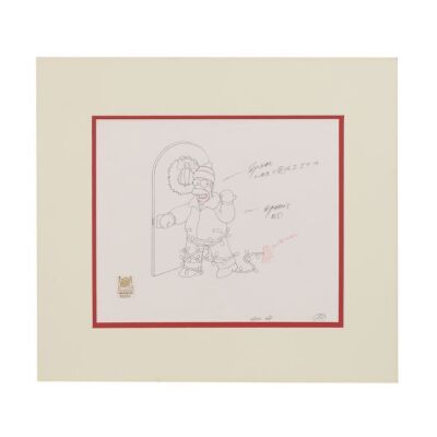2249. Homer Wrapped in Christmas Lights Original Production Drawing From "Miracle on Evergreen Terrace" ### THE SIMPSONS (T.V. SERIES, 1989-PRESENT)