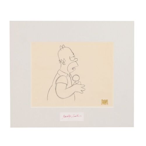 2251. Homer Drooling Original Production Drawing From "Rosebud" and Yeardley Smith Autograph Display ### THE SIMPSONS (T.V. SERIES, 1989-PRESENT)