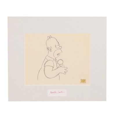 2251. Homer Drooling Original Production Drawing From "Rosebud" and Yeardley Smith Autograph Display ### THE SIMPSONS (T.V. SERIES, 1989-PRESENT)
