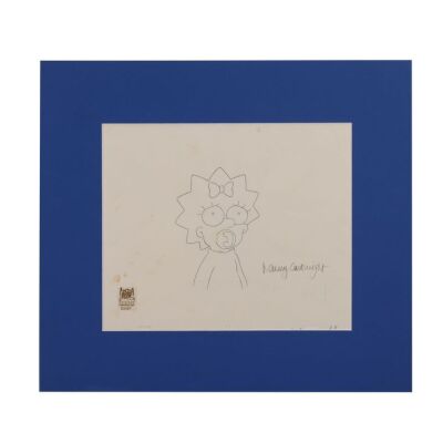 2253. Maggie Original Production Drawing Autographed by Nancy Cartwright ### THE SIMPSONS (T.V. SERIES, 1989-PRESENT)