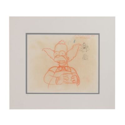 2258. Krusty The Clown Original Production Drawing ### THE SIMPSONS (T.V. SERIES, 1989-PRESENT)