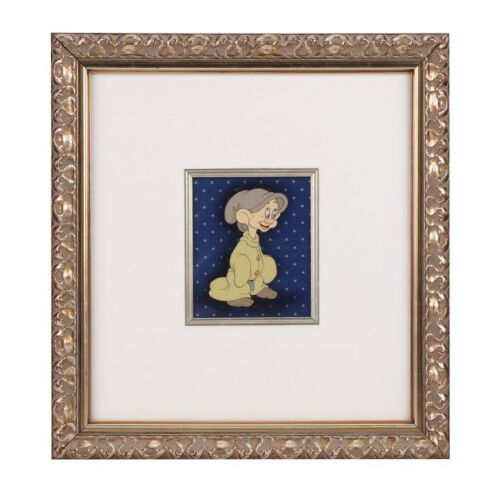 2167. Dopey - Original Hand-Painted Production Cel on Courvoisier Background ### SNOW WHITE AND THE SEVEN DWARFS (1937)