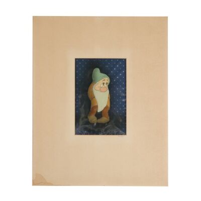 2168. Bashful - Original Production Cel on Courvoisier Background ### SNOW WHITE AND THE SEVEN DWARFS (1937)