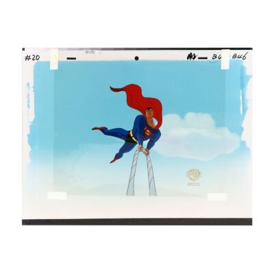 2321. Superman Original Hand-Painted Production Cel ### SUPERMAN: THE ANIMATED SERIES (1996-2000)