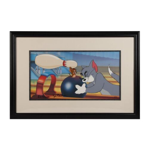 2043. Framed Limited Edition Bowling Alley Cat Cel Autographed by William Hanna and Joseph Barbera ### TOM AND JERRY (1940-1968)