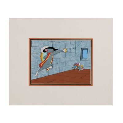 2209. Tom, Jerry and Francois - Original Production Cel Setup on Hand-Painted Production Background ### THE TWO MOUSEKETEERS (1952)