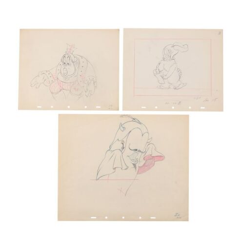 2179. Three Golden Age Production Drawings, 1936-1946 ### WALT DISNEY: VARIOUS PRODUCTIONS