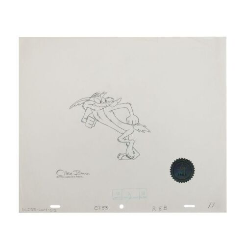 2219. Wile E. Coyote Original Production Drawing Autographed by Chuck Jones ### WARNER BROS. STUDIOS