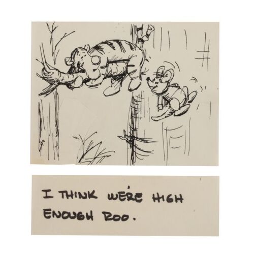 2333. Tigger and Roo - Original Hand-Drawn Storyboard and Dialogue Tag ### WINNIE THE POOH AND TIGGER TOO (1974)