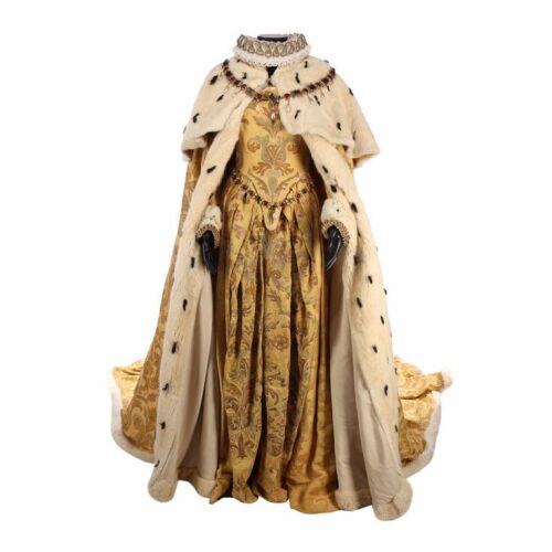140. Elizabeth I's (Cate Blanchett) Imperial Mantle, Coronation Gown, and Jewellery ### ELIZABETH (1998)