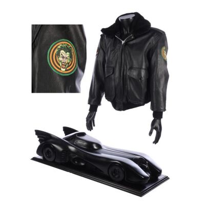 55. Terry Ackland-Snow Collection: 1:9-scale Art Department and Tim Burton Exhibition Batmobile Model with Crew Jacket ### BATMAN (1989)