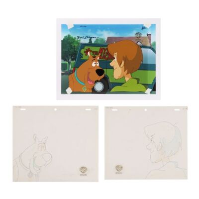 2038. Scooby-Doo and Shaggy Rogers Original Production Cel Signed by Bob Singer and Matching Original Drawings ### SCOOBY-DOO (T.V. SERIES, 1969-PRESENT)