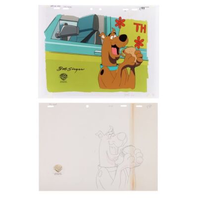 2040. Scooby-Doo Eating Sandwich Original Production Cel Signed by Bob Singer with Matching Drawing ### SCOOBY-DOO ON ZOMBIE ISLAND (1998)