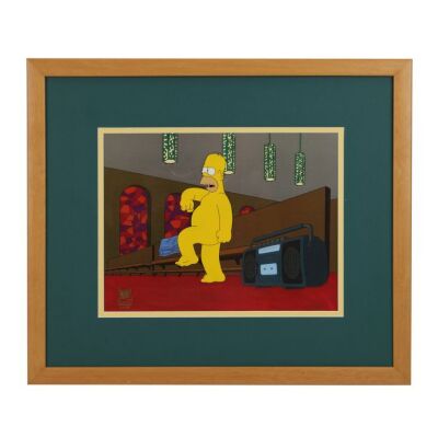 2235. Homer Dancing Naked In Church Original Hand-Painted Production Cel From "Treehouse of Horror VIII" ### THE SIMPSONS (T.V. SERIES, 1989-PRESENT)