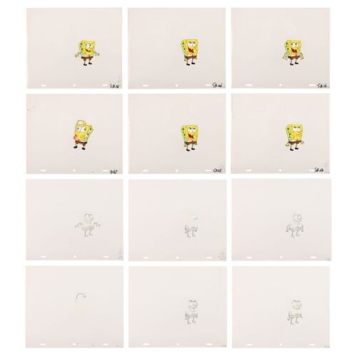 2265. Spongebob Squarepants Sequence - Original Production Cels and Matching Pencil Drawings ### SPONGEBOB SQUAREPANTS (T.V. SERIES, 1999 - PRESENT)
