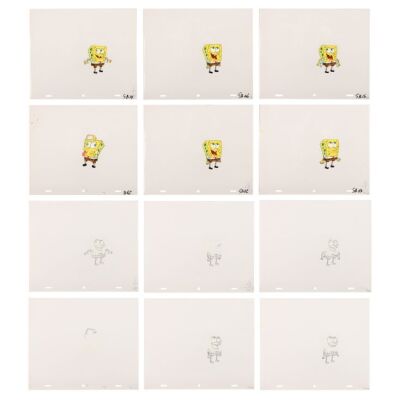 2265. Spongebob Squarepants Sequence - Original Production Cels and Matching Pencil Drawings ### SPONGEBOB SQUAREPANTS (T.V. SERIES, 1999 - PRESENT)