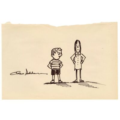 3. Hand-Drawn Charles Addams "Wednesday and Pugsley" Sketch ### THE ADDAMS FAMILY (T.V. SERIES, 1964-1966)