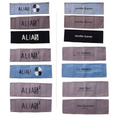 7. Set of Seven Jennifer Garner and Key Crew Chairbacks ### ALIAS (2001-2006)