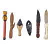 17. Jaguar Paw's (Rudy Youngblood) Stunt Knife with Mayan Ceremonial Rattle and Four Stunt Knives ### APOCALYPTO (2006)