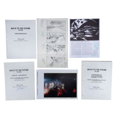 39. Collection of Various Storyboards, Paperwork, and Photos ### BACK TO THE FUTURE: THE RIDE (1991-2007)