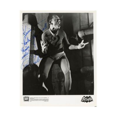 43. Frank Gorshin-Autographed The Riddler Still ### BATMAN (1966-1968)