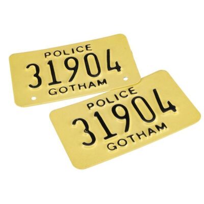 54. Pair of Gotham Police Motorcycle License Plates ### BATMAN FOREVER (1995)