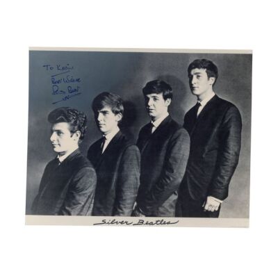 59. Pete Best-Autographed "Silver Beatles" Promotional Photograph ### THE BEATLES: PETE BEST