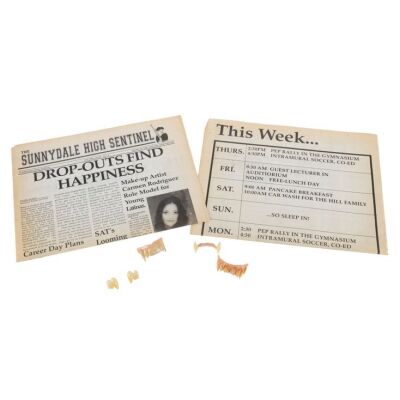88. Dracula's (Randolph Martin) Fangs with Other Vampire Fangs and Pair of Newspapers ### BUFFY THE VAMPIRE SLAYER (T.V. SERIES, 1997-2003)