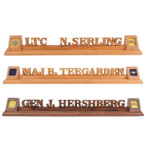 121. Lt. Col. Nathaniel Serling (Denzel Washington), Brigadier Gen. Hershberg (Michael Moriarty), and Maj. Teegarden's (Brett Cullen) Desk Name Plates ### COURAGE UNDER FIRE (1996)